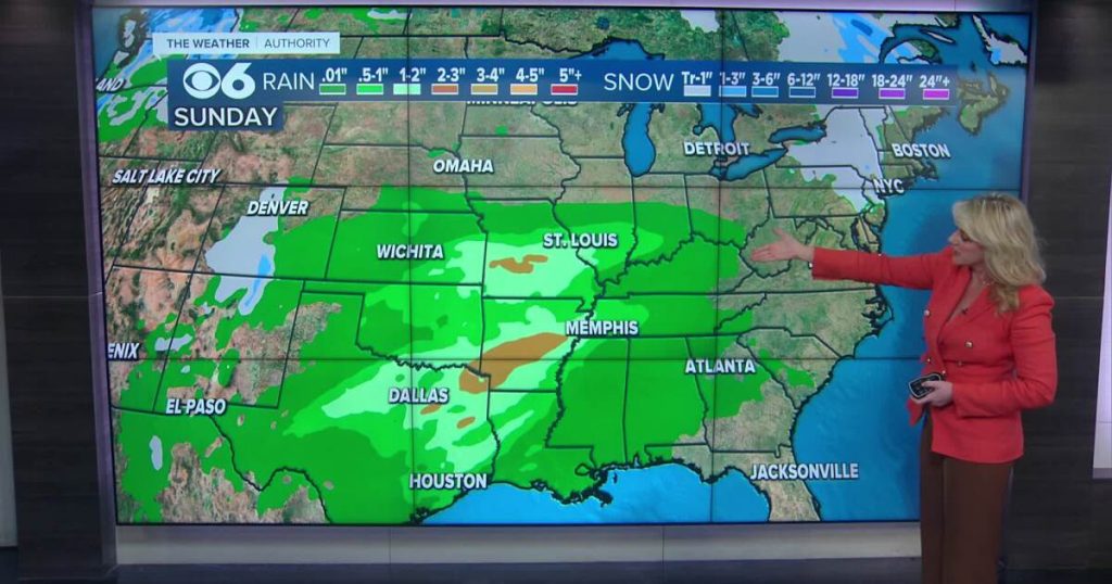 Warmer weather is expected in Richmond on Saturday, rain Sunday