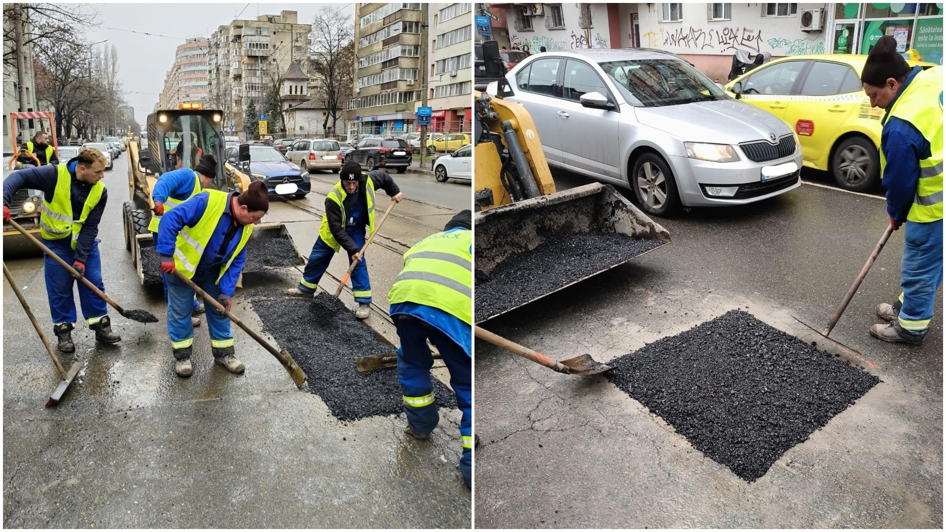 Primăria Municipiului București a demarat, în această săptămână, acțiunea de plombare a gropilor formate pe străzile capitalei în urma temperaturilor scăzute și a ninsorilor din perioada rece
