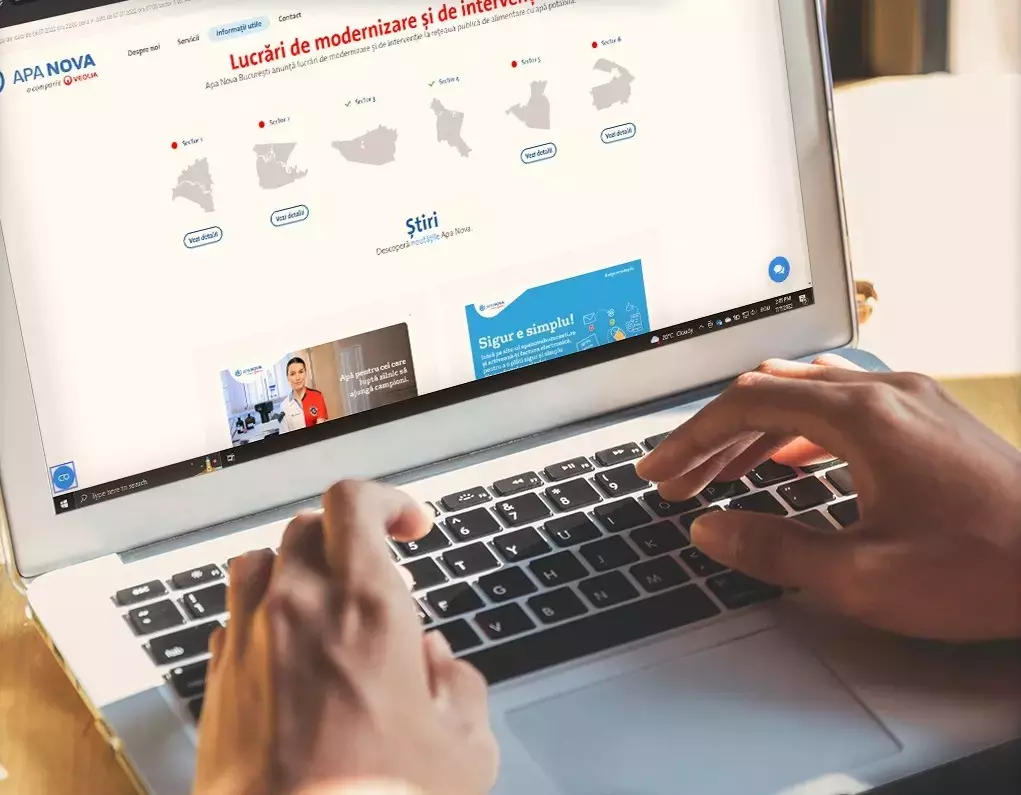 Apă Nova pregătește utilizatorii pentru un short-circuit tehnologic, anunțând o întrerupere temporară a serviciilor digitale și a livrării apei în anumite zone ale Bucureștiului