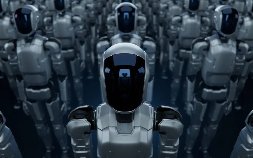 Mii de roboți înarmați, pregătiți pentru parada militară