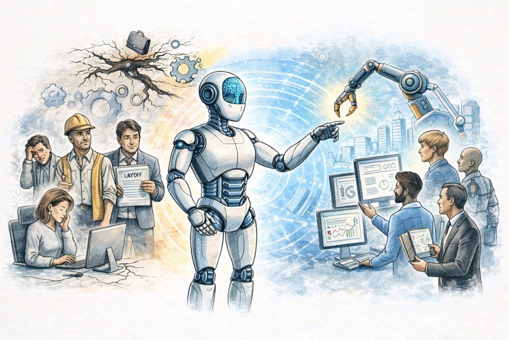 Inteligența artificială transformă deja piața muncii, nu mai de mult timp o promisiune îndepărtată, ci o realitate palpabilă