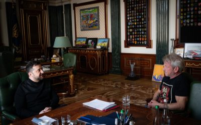 Actorul sean penn, aproape de frontul ucrainean