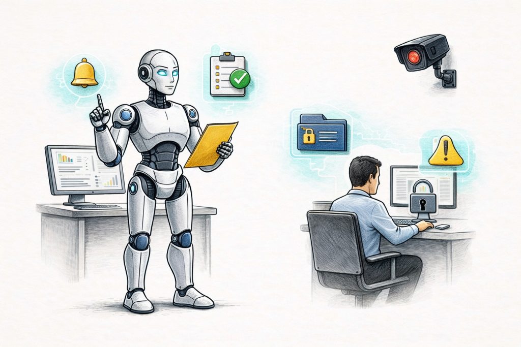 Odată cu integrarea inteligenței artificiale (AI) în mediul de lucru, apare o dilemă etică fundamentală: cum menținem echilibrul între eficiență și respectarea drepturilor angajaților? Tehnologia promite optimizare și productivitate, dar riscă să transforme biroul într-un spațiu de supraveghere constantă, unde performanța este măsurată obsesiv, iar libertatea individuală, subminată