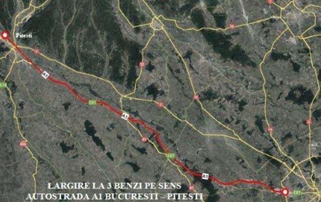 13 oferte pentru lărgirea la trei benzi a autostrăzii A1 București-Pitești CNAIR a primit 13 oferte din partea unor companii din șase țări pentru proiectul de lărgire la trei benzi a Autostrăzii A1 București-Pitești