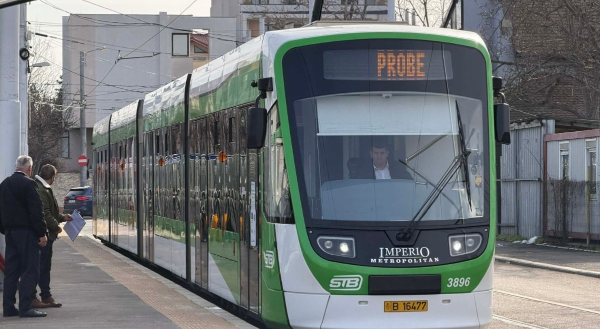 Au sosit tramvaiele pe noul traseu din Pantelimon, la fosta linie 5