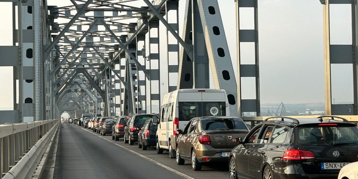 Circulație liberă pe podul giurgiu-ruse de paște, bulgarii suspendă lucrările