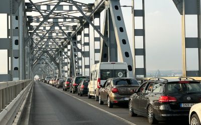 Circulație liberă pe podul giurgiu-ruse de paște, bulgarii suspendă lucrările