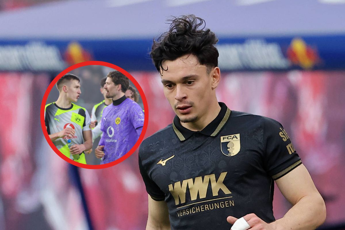 Fabian Rieder im Spiel des FC Augsburg.