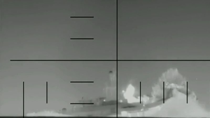 US submarine sank an Iranian warship in international waters marking a first since WWII