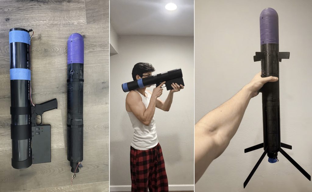 A construit un lansator de rachete cu 96$ și imprimantă 3d. Ce poate face?