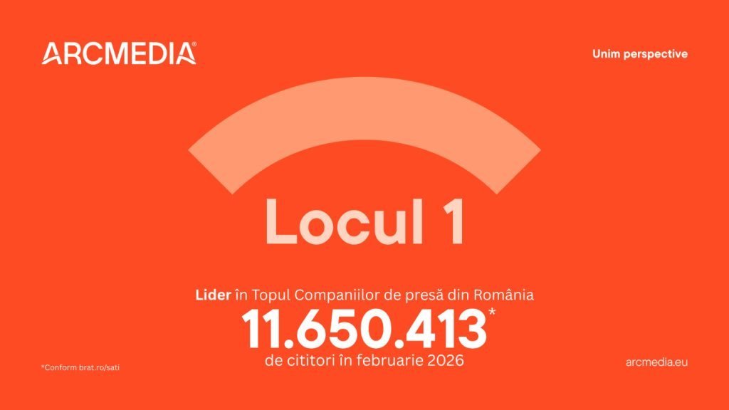Arcmedia continuă să domine presa online, conform ultimelor date SATI Grupul ARCMEDIA își consolidează poziția de lider pe piața media digitală din România, menținându-se pe primul loc în clasamentul grupurilor de presă în funcție de numărul de cititori unici