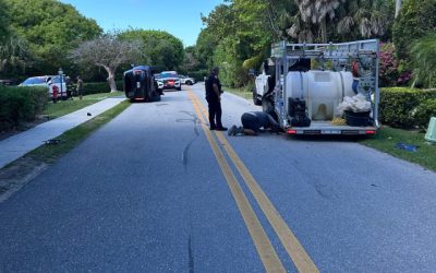 Tiger Woods s-a răsturnat cu mașina, s-a târât pe uşa pasagerului, dar polițiștii au venit rapid și l-au arestat