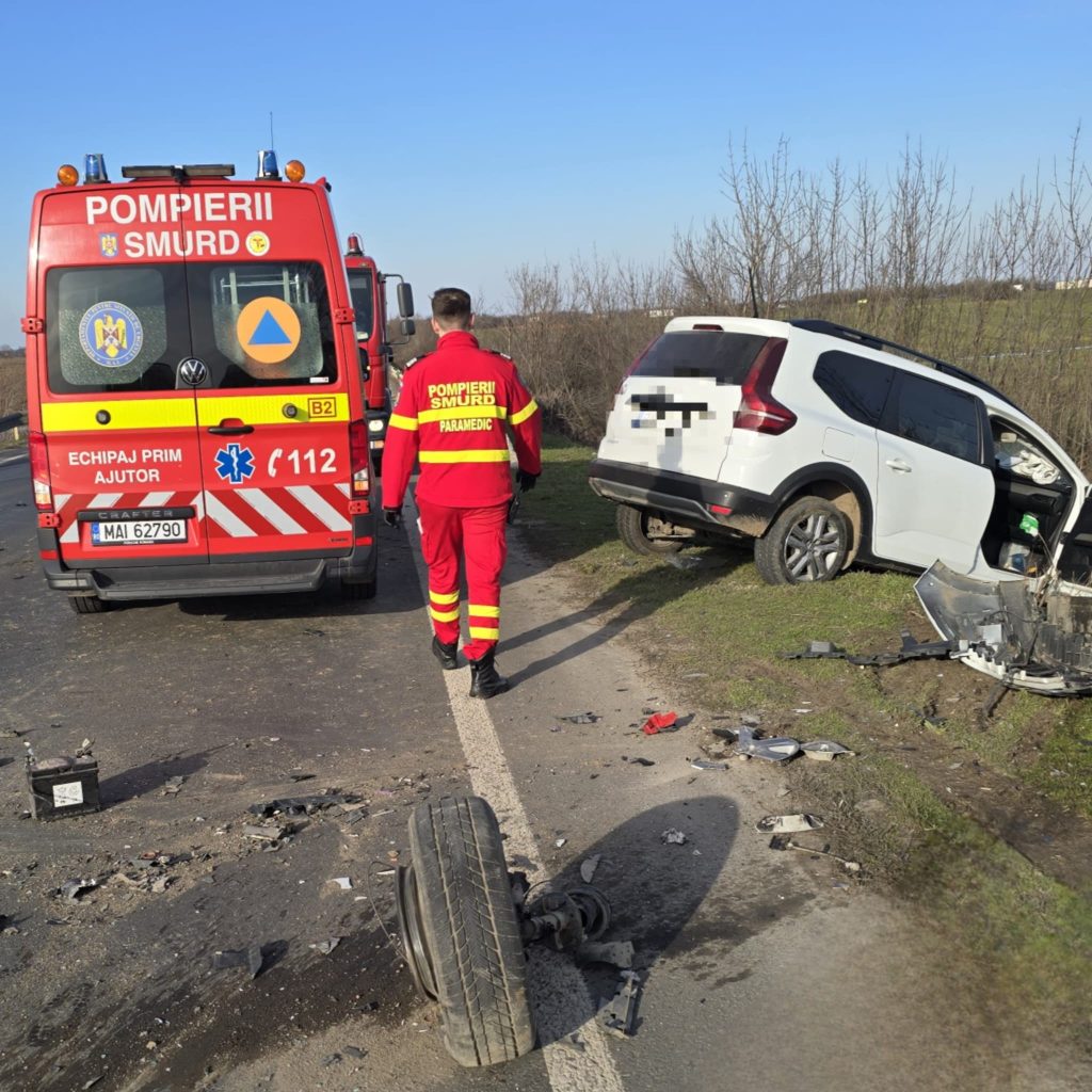 Un mort și un rănit într-un accident pe dn 6, în Giurgiu