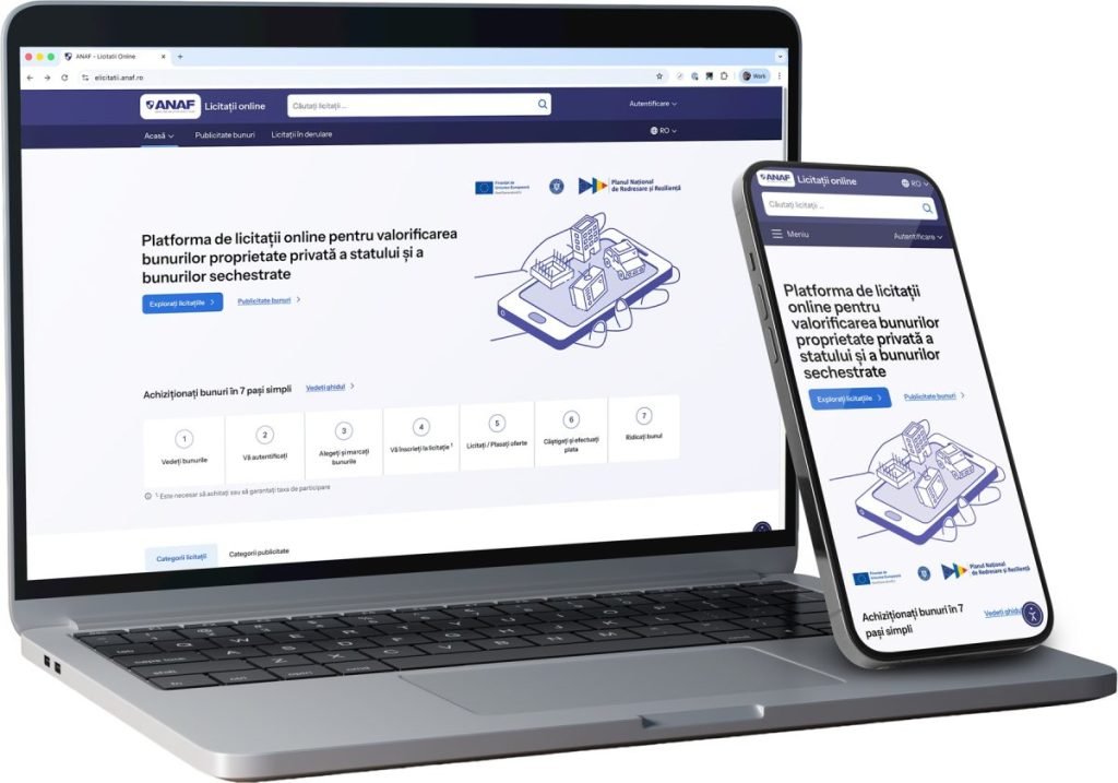 ANAF lansează platforma eLicitații, pentru vânzarea online a bunurilor confiscate București – Agenția Națională de Administrare Fiscală (ANAF) va pune la dispoziția publicului o platformă digitală pentru licitații online