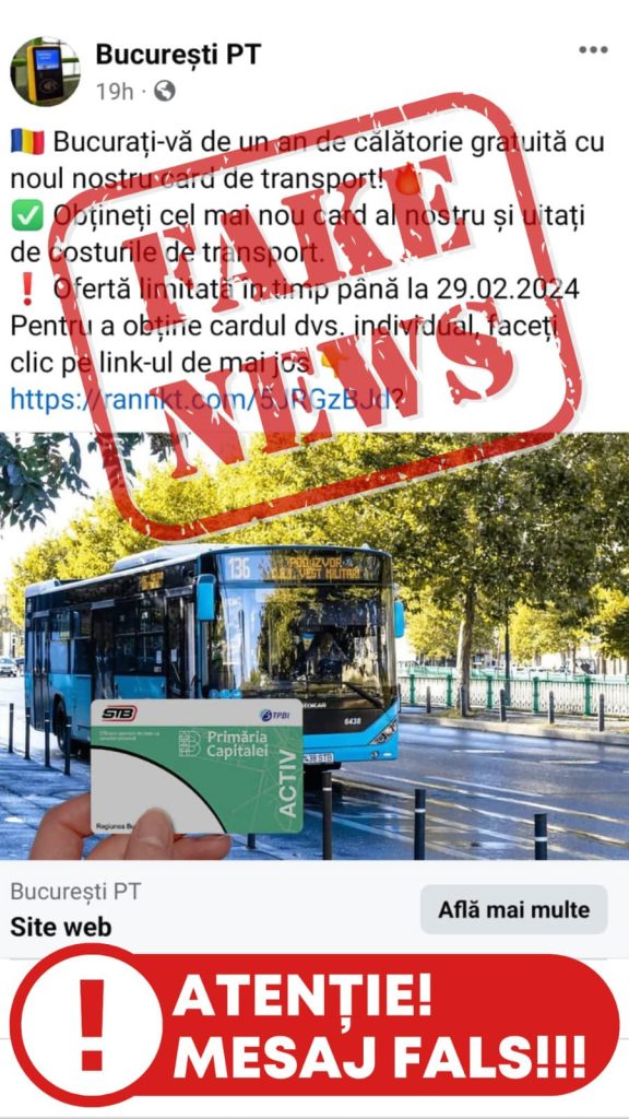 Campanii false, fără premii pe site-ul oficial STB