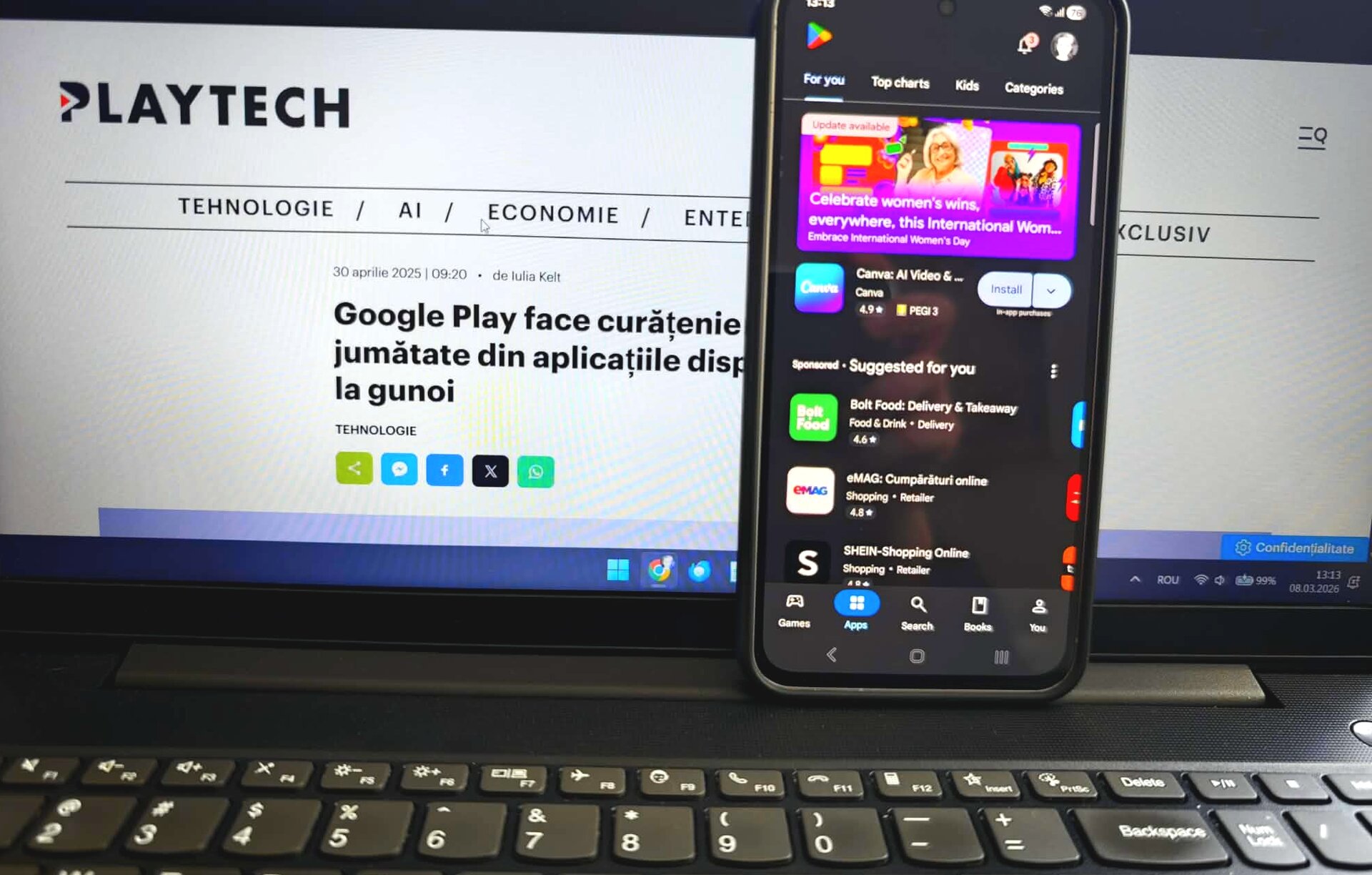 Google Play Store ia măsuri împotriva aplicațiilor care consumă bateria Începând cu 1 martie 2026, Google a implementat o serie de modificări în regulile de funcționare ale magazinului Play Store