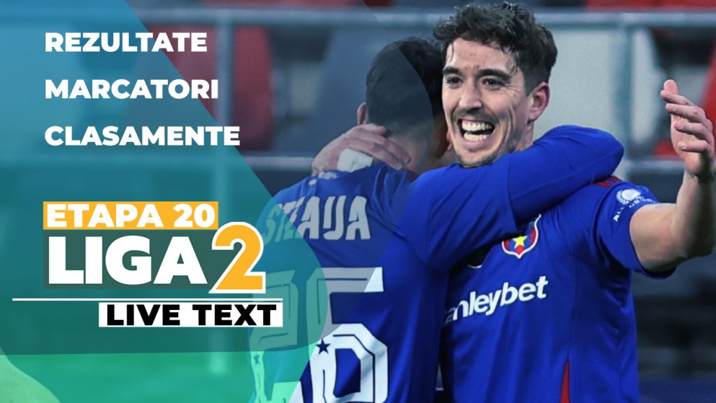 Liga 2: Etapa 20 aduce primele meciuri importante, Steaua speră la play-off Etapa cu numărul 20 din Liga 2 a debutat astăzi cu primele cinci partide începând cu ora 11:00