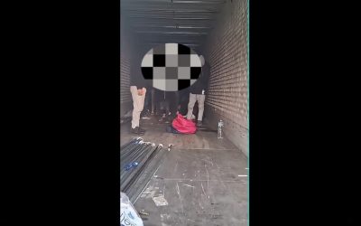 Video: Migranti egipteni, minori și un adult, găsiți într-un camion pe a1 de jandarmi