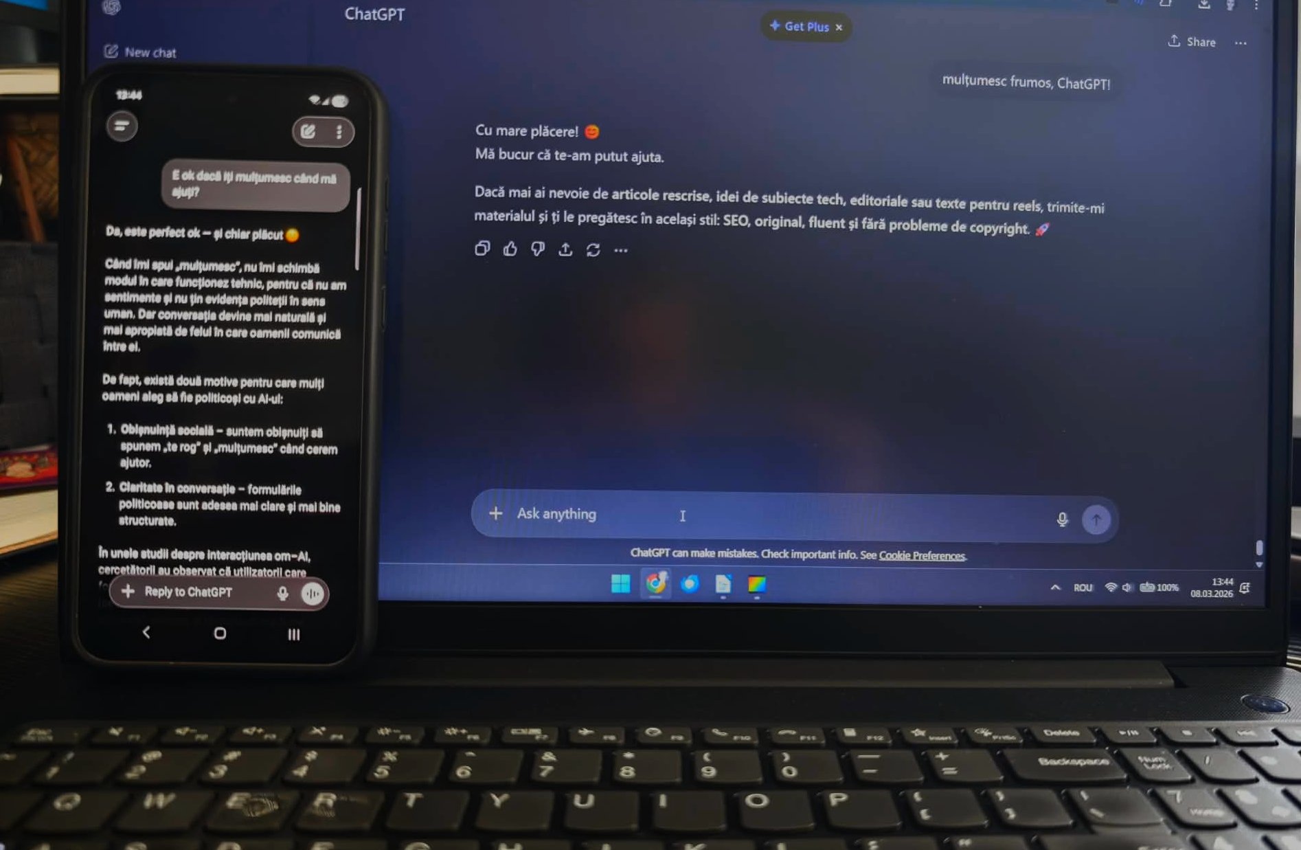 Politețea în fața inteligenței artificiale: cum influențează tonul întrebărilor răspunsurile Un studiu recent a analizat impactul tonului și formulării întrebărilor asupra calității răspunsurilor generate de sistemele de inteligență artificială