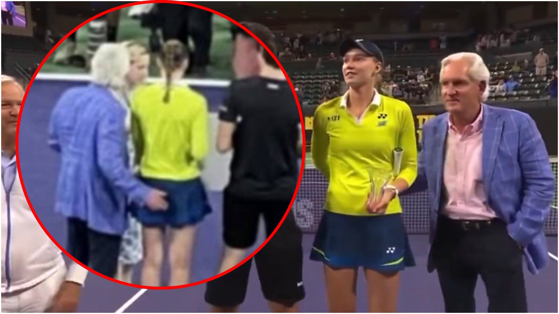 Cine e bărbatul care a atins-o pe rybakina la indian wells? Nu e străin de tenis!