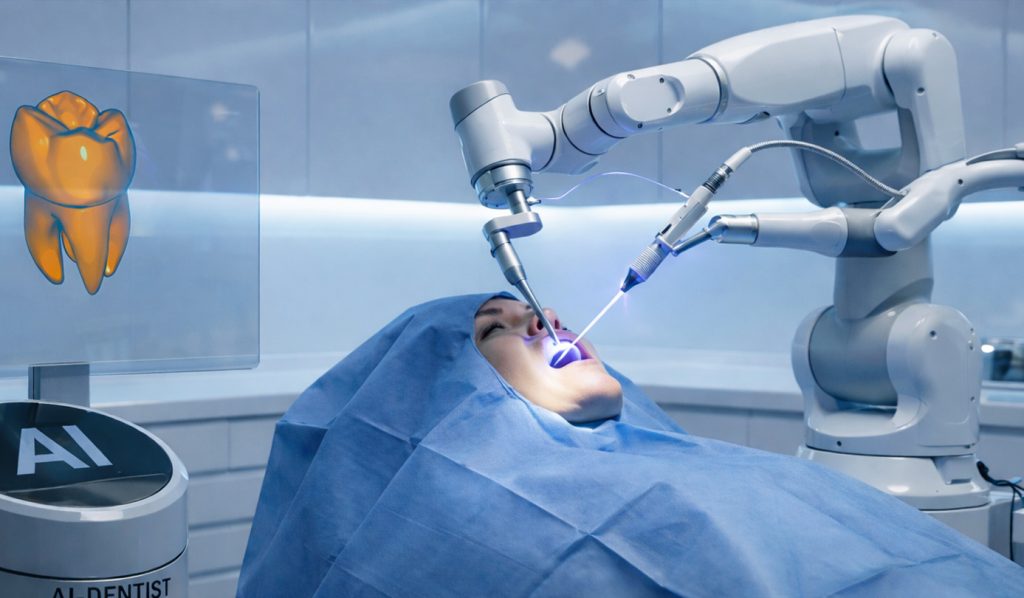 Robotul-dentist: un pas spre viitorul stomatologiei Un robot capabil să pregătească dinți pentru coroane dentare, cu o precizie remarcabilă, demonstrează progresele promițătoare în domeniul stomatologiei