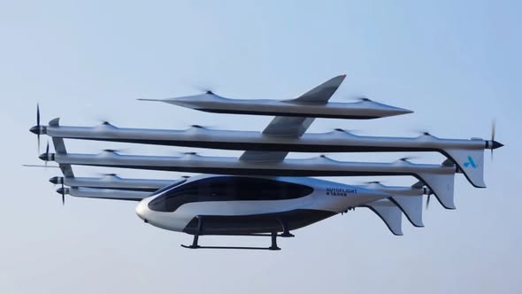 China testează cu succes un „taxi zburător” cu capacitate de zece persoane Un prototip de „taxi zburător” cu capacitatea de a transporta zece pasageri a efectuat cu succes un zbor de test în China, marcând un pas important în dezvoltarea acestui tip de vehicule aeriene