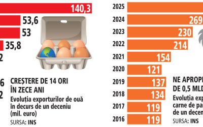 Milioane de euro în ferme avicole: România, exporturi record de carne și ouă!