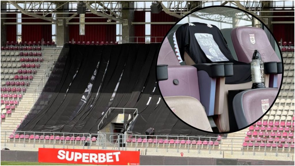 Rapid, gestul emoționant pentru Mircea Lucescu. Coregrafia-șoc de pe Giulești