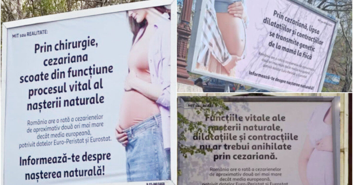 Diana Buzoianu atacă panourile despre cezariană: „Fake news” în București