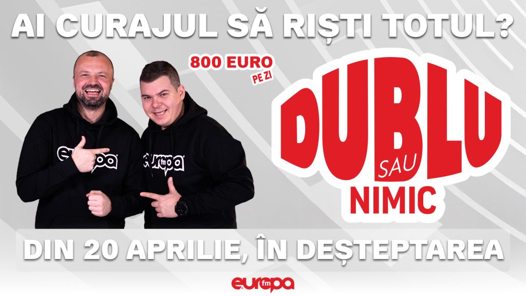 Reîncepe „Dublu sau Nimic” la Europa FM: Dan Cruceru revine!