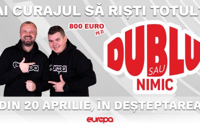 Reîncepe „Dublu sau Nimic” la Europa FM: Dan Cruceru revine!