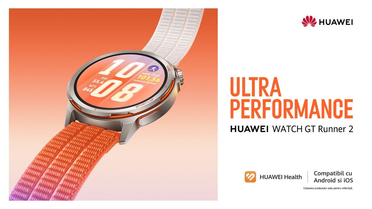 Huawei Watch GT Runner 2: Ceasul dedicat alergătorilor, inspirat de un maratonist