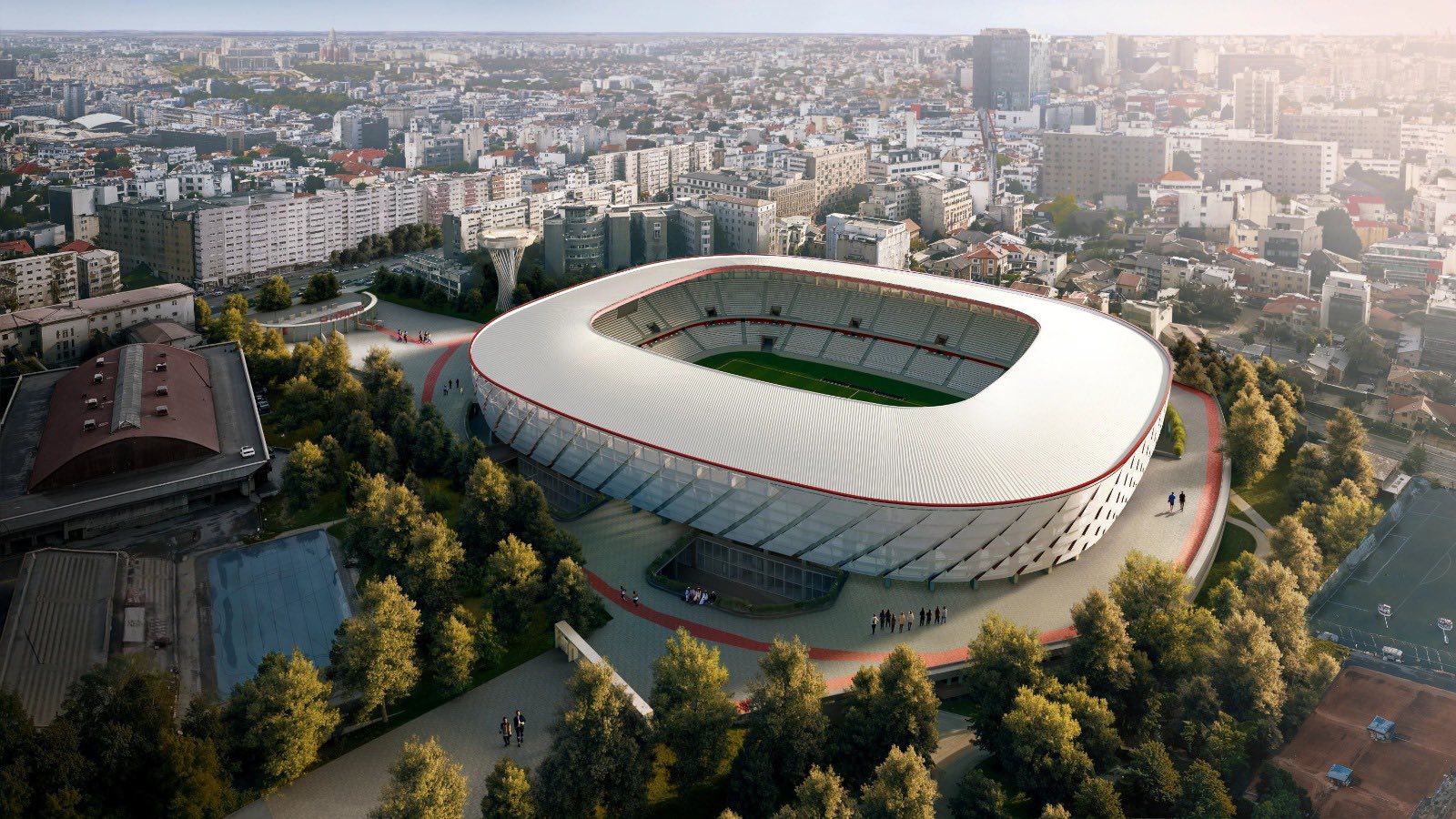 Mircea Lucescu, omagiat la stadionul Dinamo: Reconstrucția a început în ianuarie