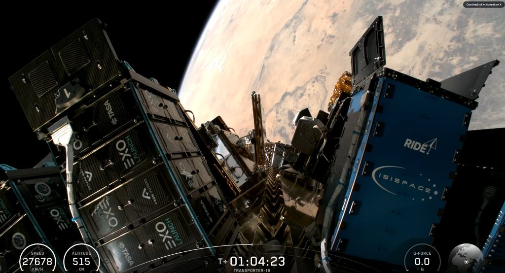 Satelitul românesc EMISAR a fost lansat cu succes pe orbită Un proiect 100% românesc a fost trimis în spațiu cu ajutorul unei rachete Falcon 9
