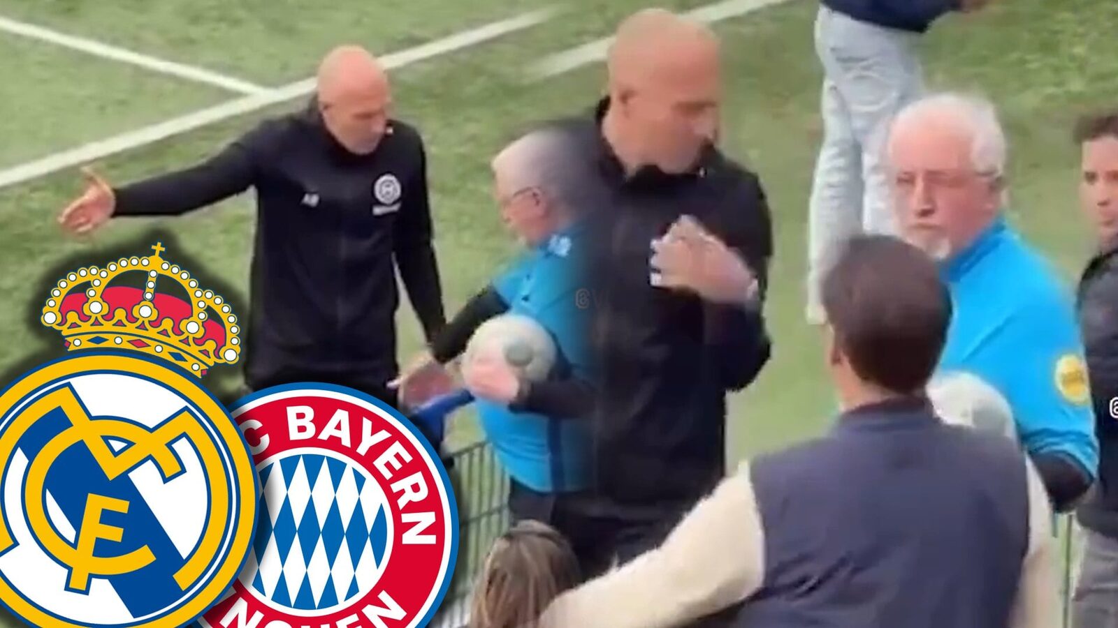 Gest INCREDIBIL al fostei vedete Real Madrid, Bayern: L-a împins pe prezentator și a sărit la arbitru