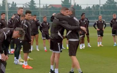 Cum au fost primiți jucătorii lui PAOK? Imagini direct de la fața locului