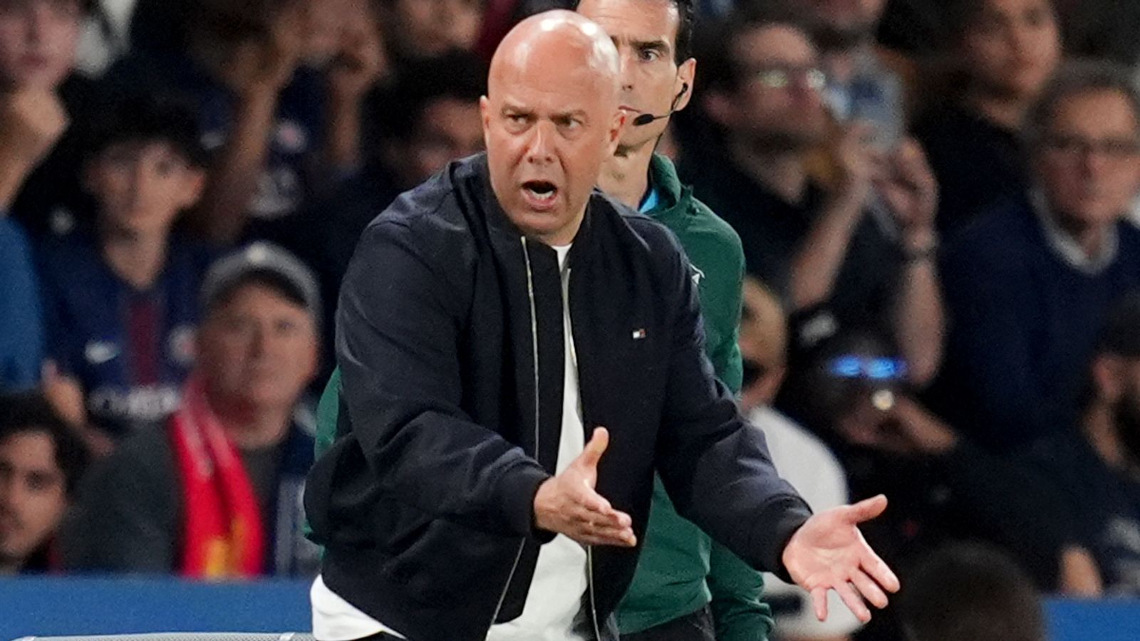 Arne Slot says his side have belief they can overturn a 2-0 deficit against Paris Saint-Germain