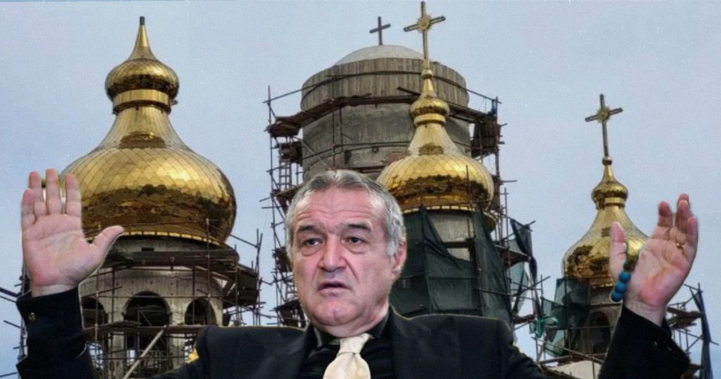 Gigi Becali și-a construit buncăr antiatomic sub biserica pe care o ridică în Pipera. Patronul FCSB s-a transformat în coordonator de șantier în Postul Paștelui