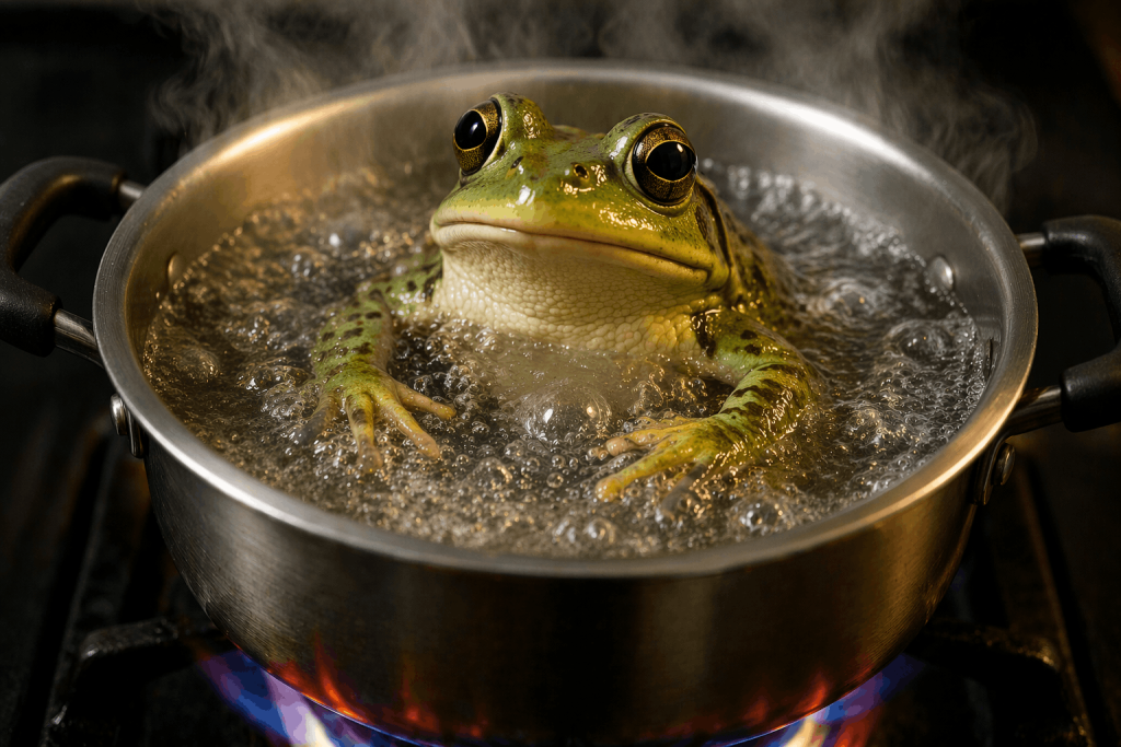 AI: Efectul „broaștei fierte” ne paște, avertizează experții de la Oxford și MIT