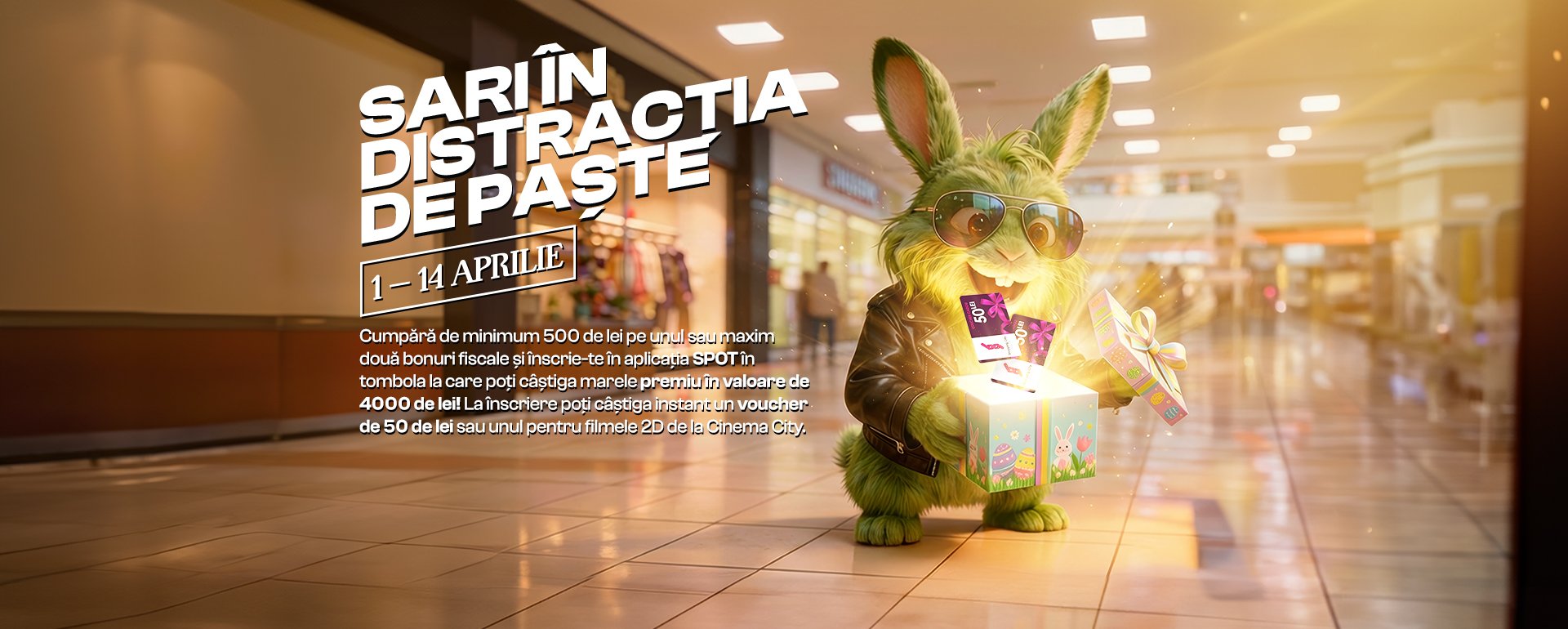 Sărbătoare la Shopping City Târgu Jiu: Program special și concursuri cu premii Shopping City Târgu Jiu a pregătit un program special pentru luna aprilie, dedicat sărbătorilor pascale și nu numai