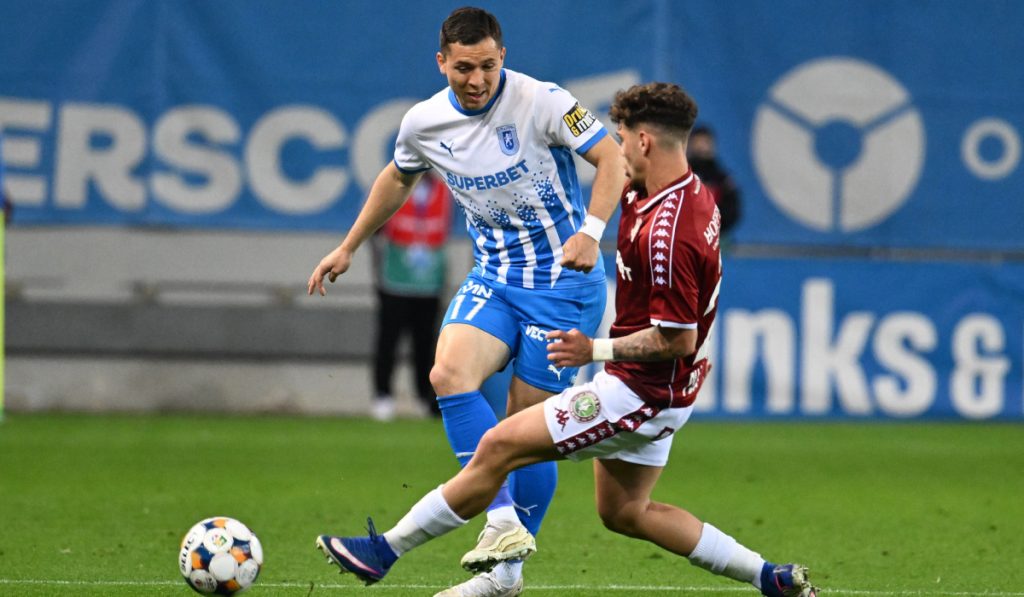 Craiova învinge Rapid și egalează U Cluj în fruntea clasamentului