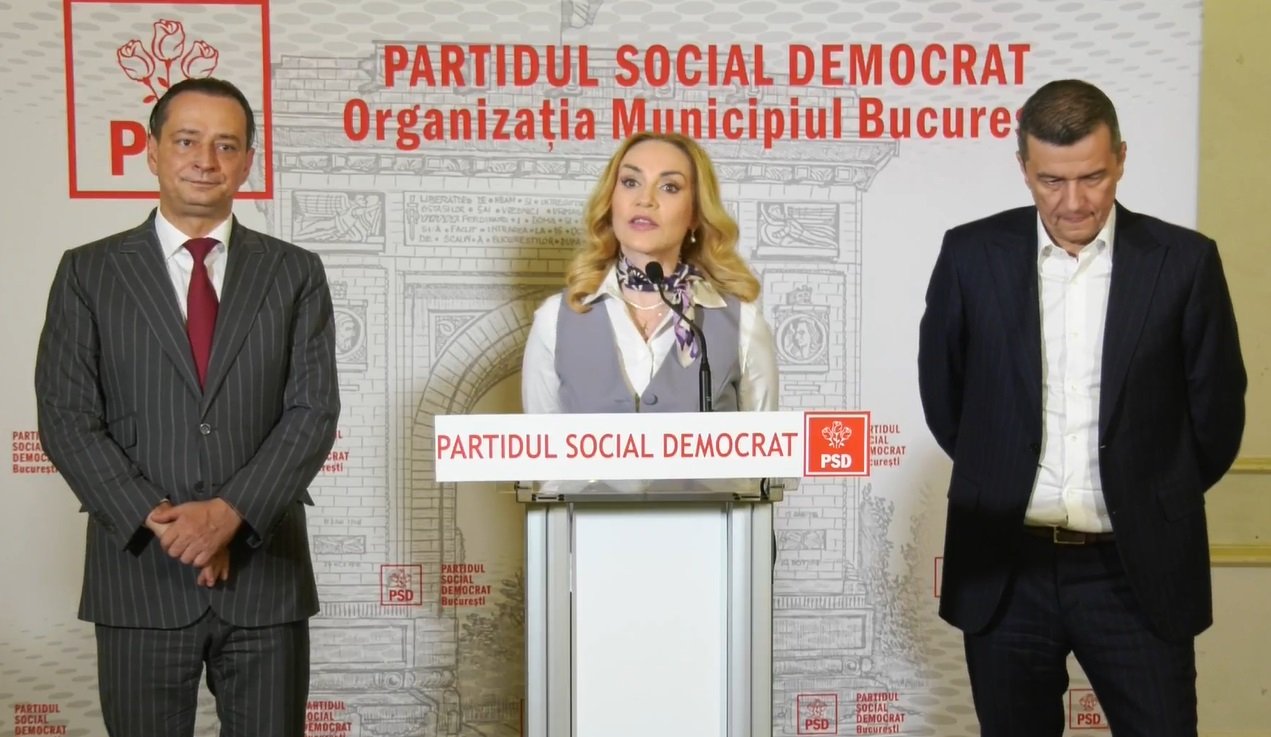 Firea și Grindeanu, alături de Băluță, după consultările regionale ale PSD București-Ilfov Gabriela Firea, Sorin Grindeanu și Daniel Băluță au susținut o conferință de presă miercuri seară, după încheierea consultărilor regionale ale Partidului Social Democrat (PSD) București-Ilfov