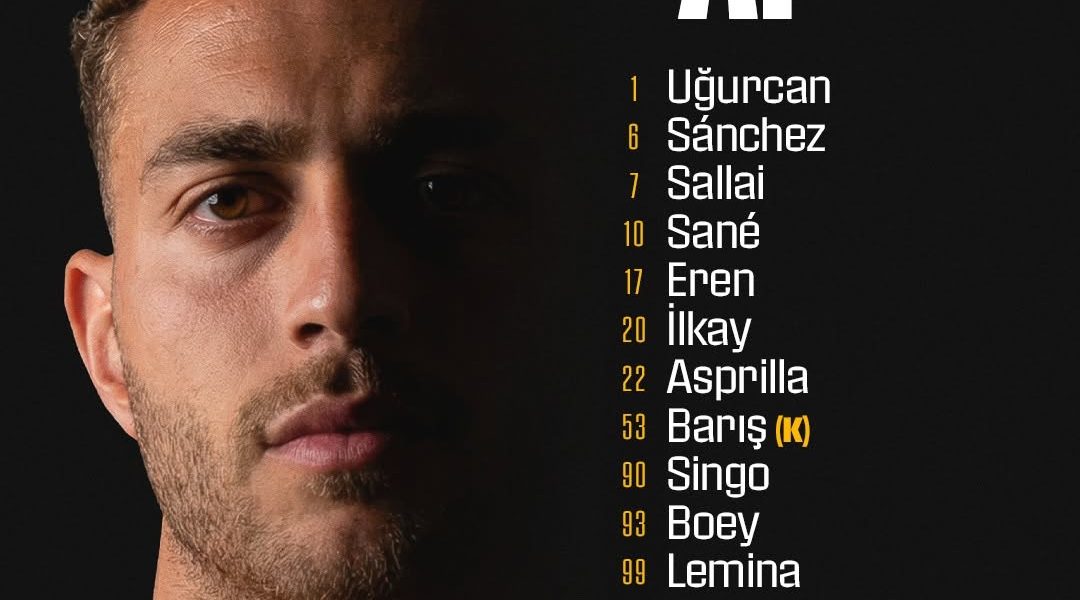 Galatasaray'ın Göztepe Maçı İlk 11 ve Yedekleri Belli Oldu