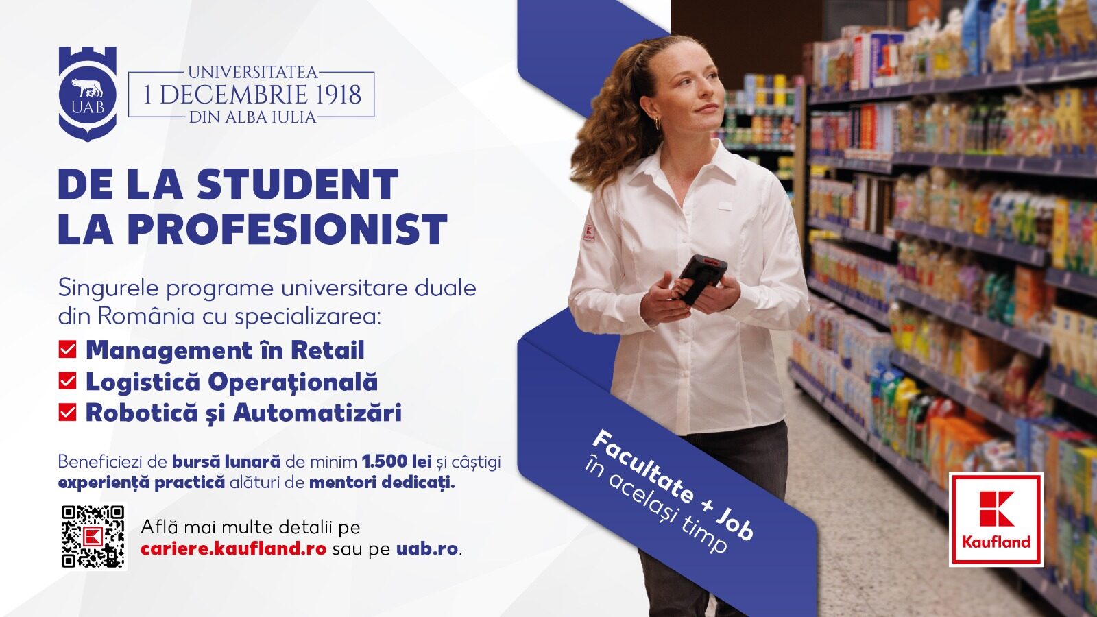 Kaufland deschide porțile înscrierilor la Alba Iulia: Studii duale în vânzări și logistică