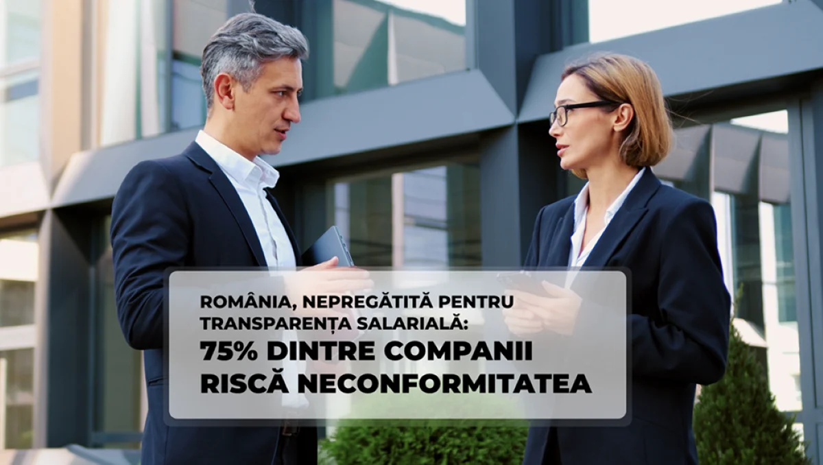 Doar un sfert dintre firmele românești înțeleg noile reguli europene privind transparența salarială București – Transparența salarială, o prioritate a Uniunii Europene, întâmpină rezistență în România