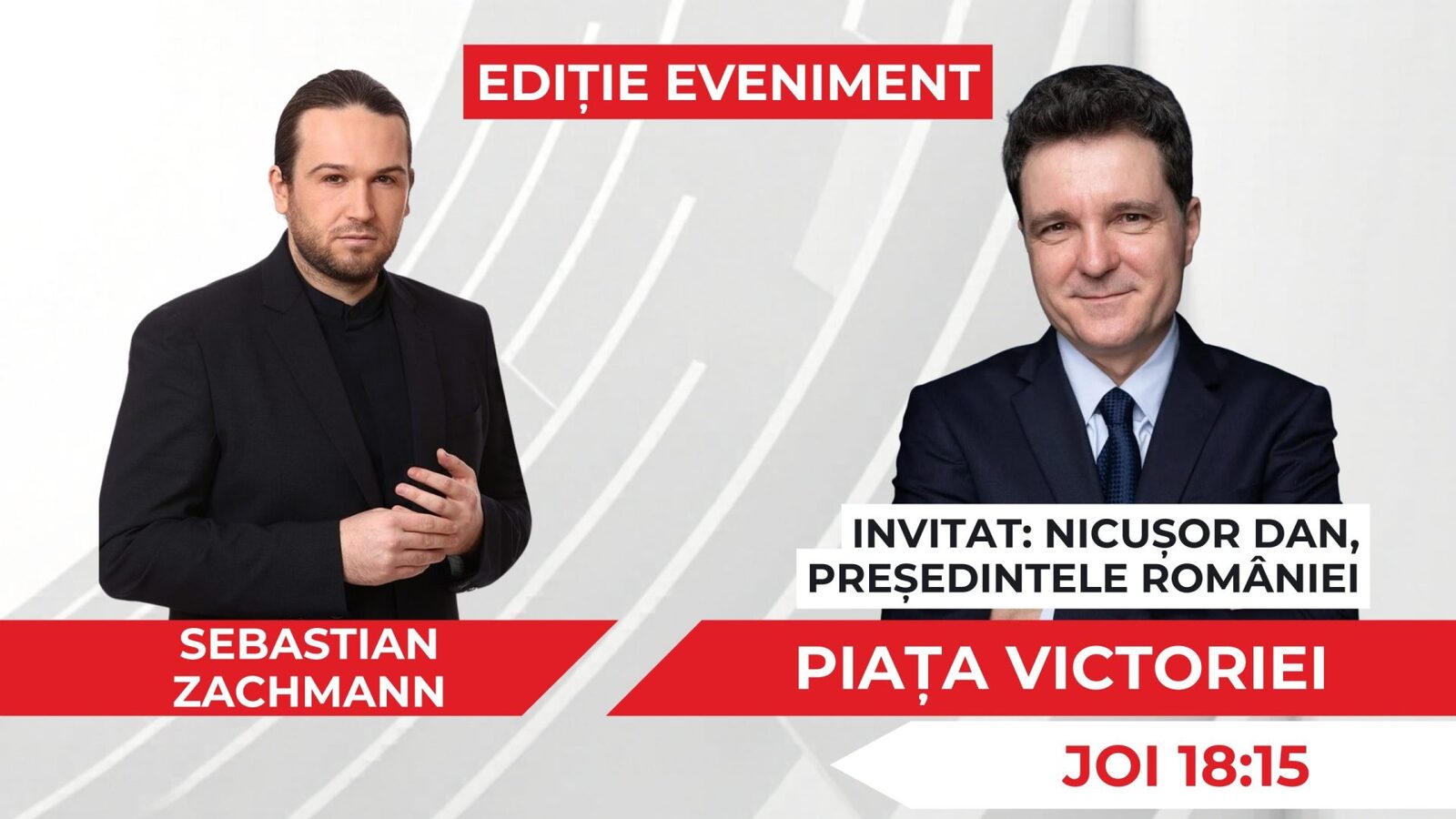 Nicușor Dan, față în față cu Sebastian Zachmann
