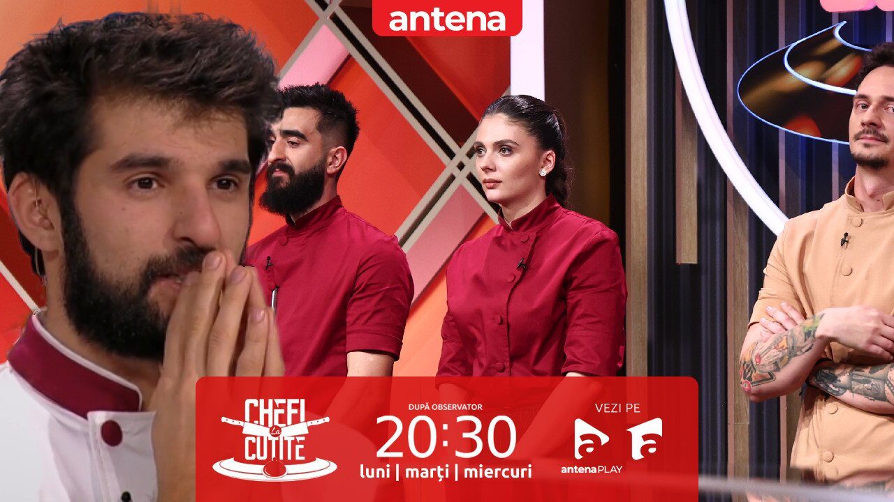 Chef Richard, lovit dur la „Chefi la Cuțite”: Patiserul, eliminat