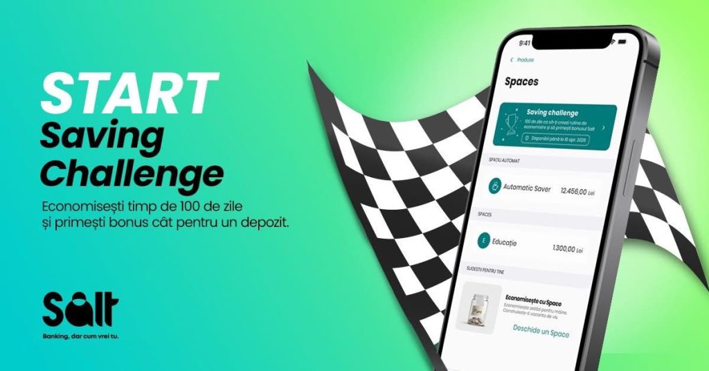 Banca Digitală SALT sărbătorește doi ani și lansează o provocare de economisire București – Banca digitală SALT marchează doi ani de la lansare cu o inițiativă menită să încurajeze economisirea și să simplifice experiența bancară pentru clienții săi
