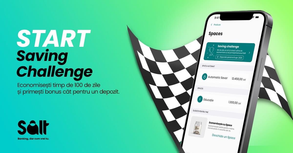 Banca Digitală SALT sărbătorește doi ani și lansează o provocare de economisire București – Banca digitală SALT marchează doi ani de la lansare cu o inițiativă menită să încurajeze economisirea și să simplifice experiența bancară pentru clienții săi