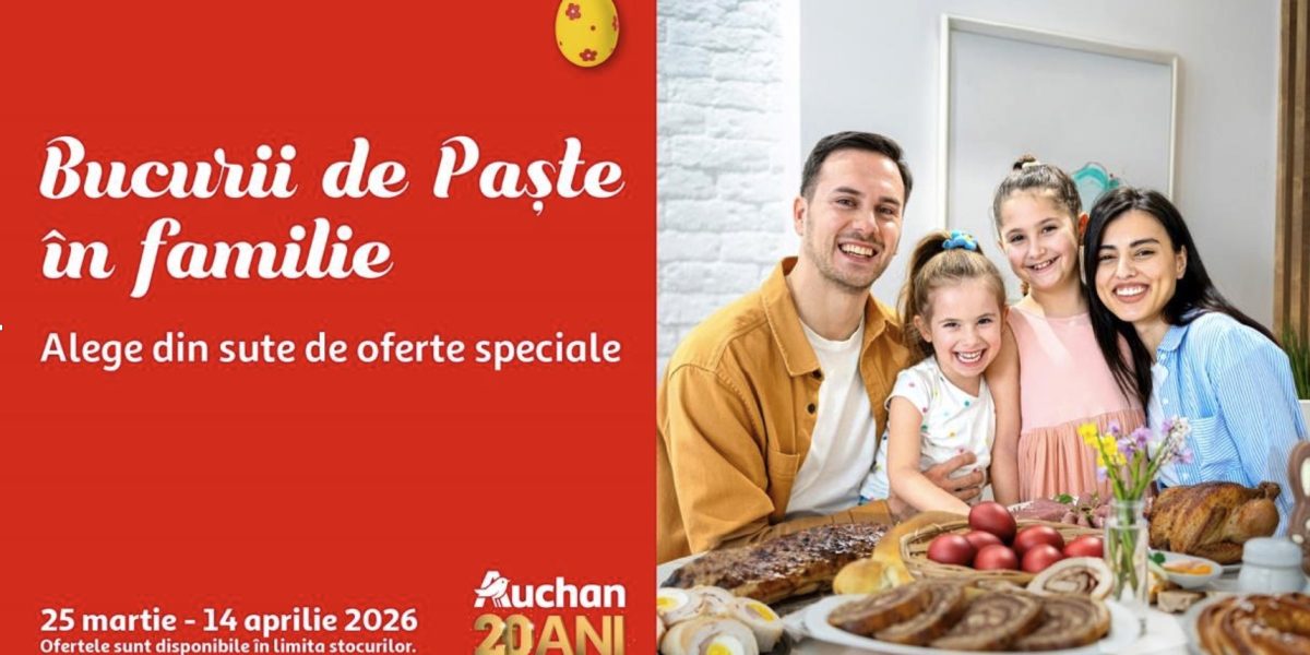 Auchan: Oferte de paște pentru toată familia